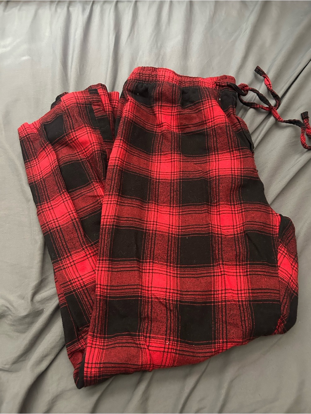 Sonoma Red and Black Plaid Jogger Pants